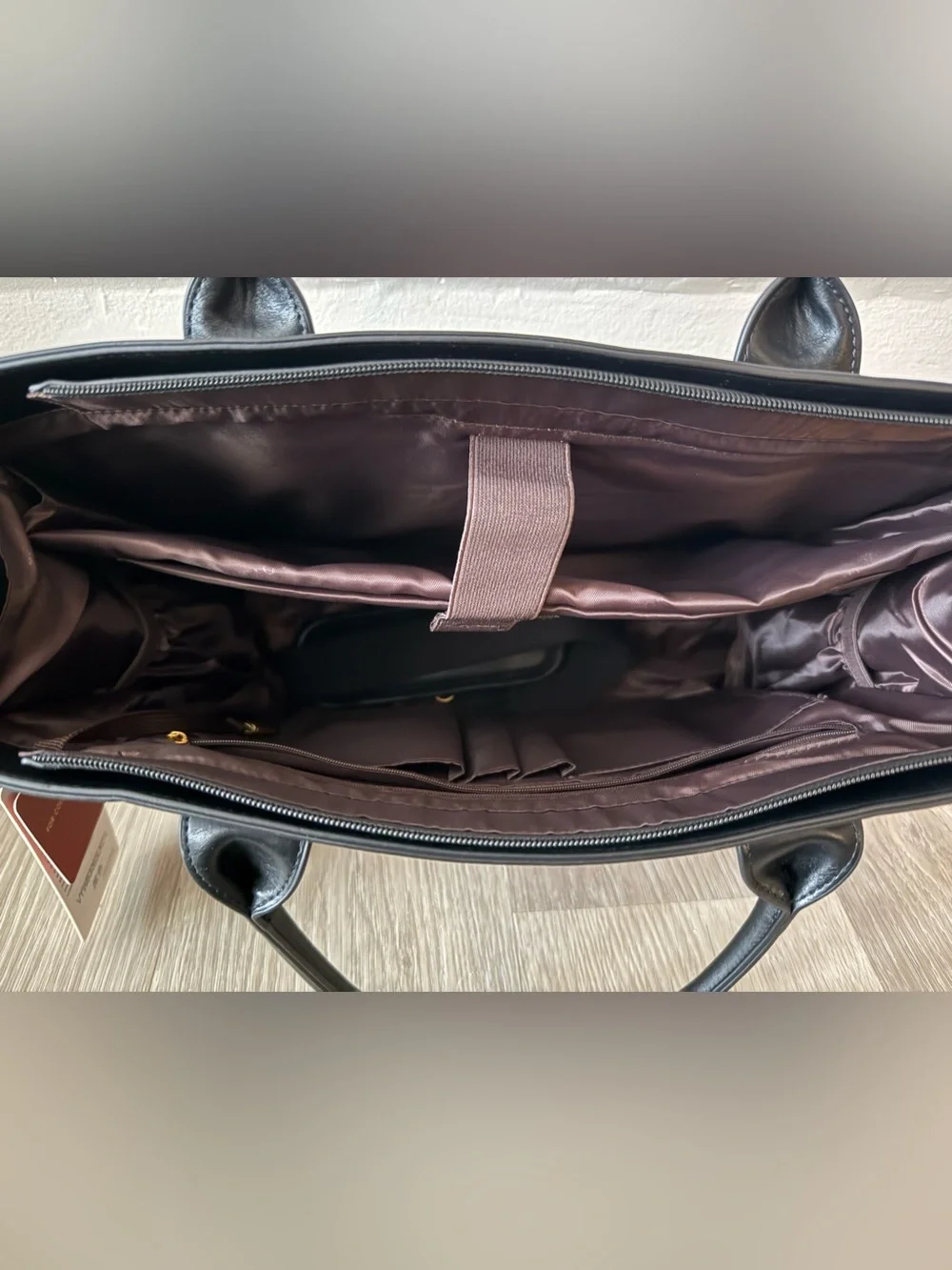 Lovevook Leather Laptop/Work Tote Bag
